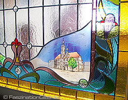 Glasmalerei Stadtansicht Eisenberg