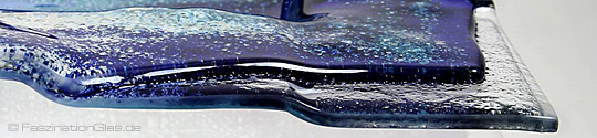 Unikat Glasschale in Blau kaufen
